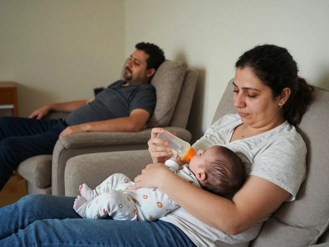 Baba nöbetinde anne dinleniyor, aile sağlığı korunuyor