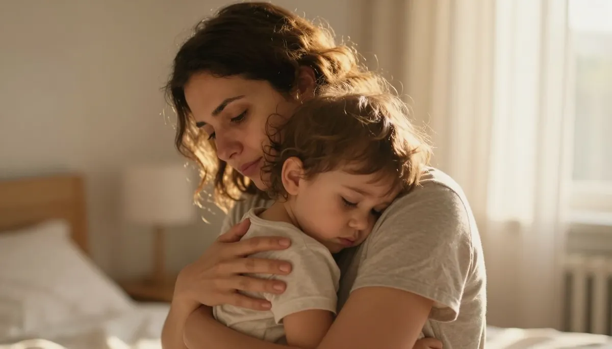 Anne ve bebeğin sağlık endişesi anında birbirlerine verdikleri güven ve sevgi.