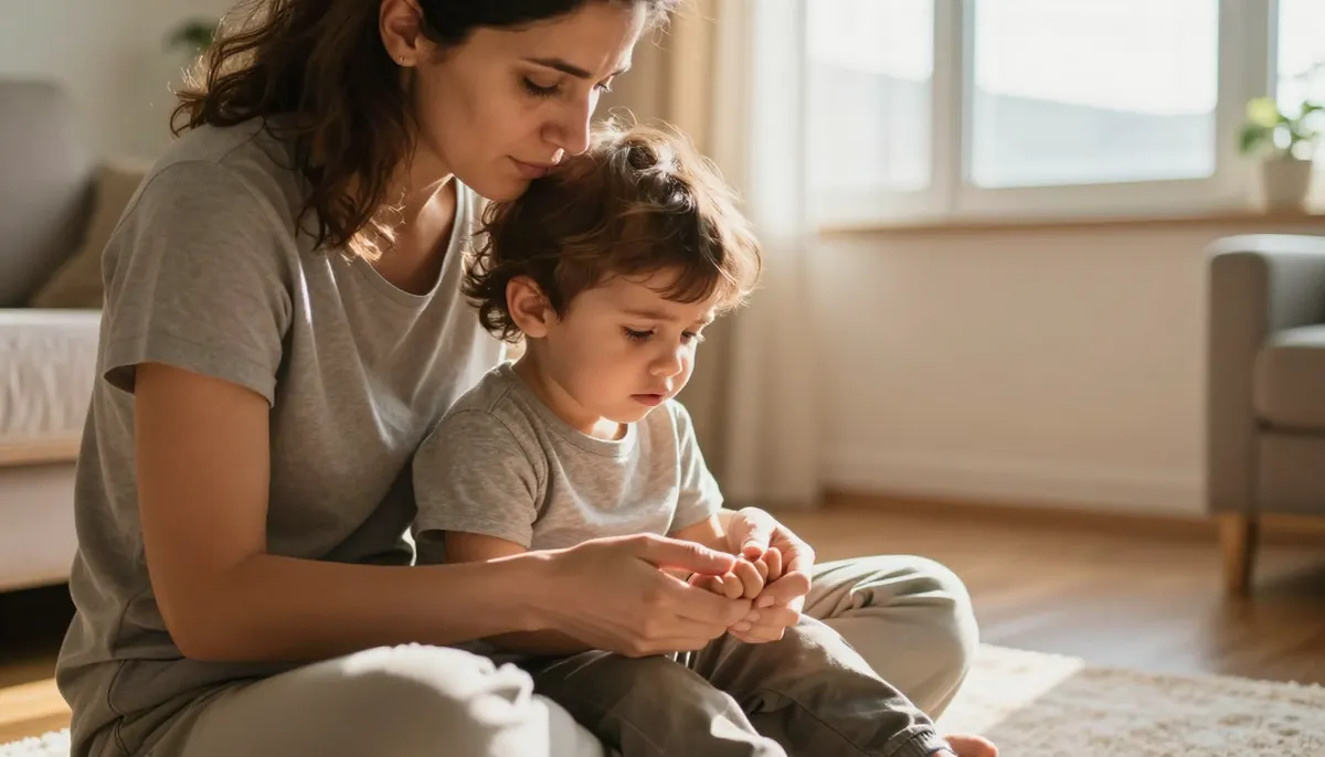 Annelerin çaresizlik ve şefkatin aynı anda hissettikleri an. Sabırlı yönlendirme başlar.