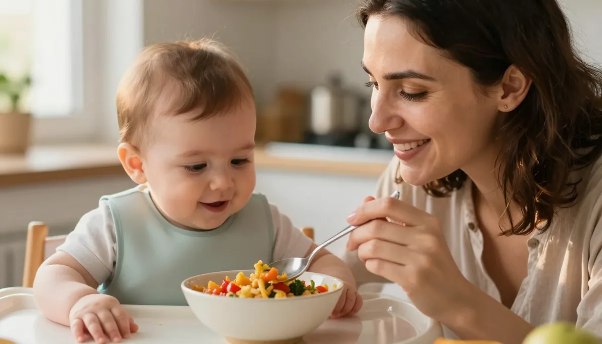 Ek gıdaya geçiş: Anne ve bebeğin ilk beslenme macerasında birlikte olduğu anlar.