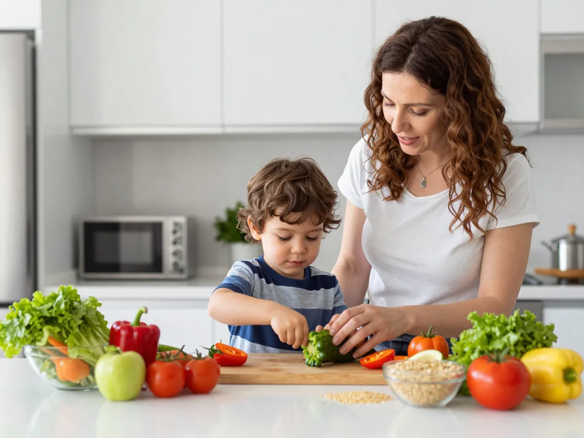 Beslenme planlaması: Anne ve çocuk sağlıklı gıdalarla