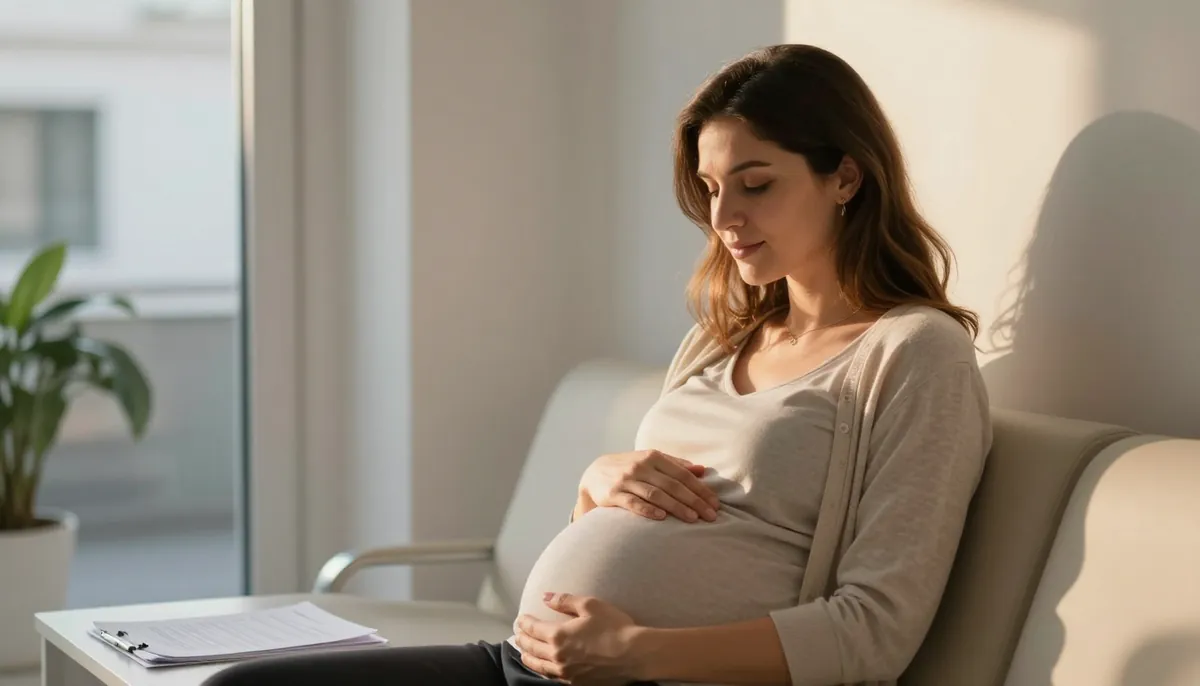 Hamile Türk annesi klinikte ışık içinde rahat bekliyor