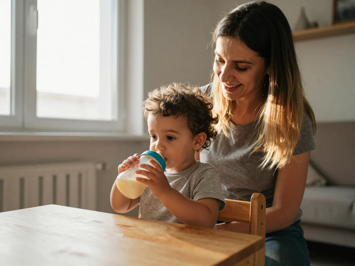 Mama devam döneminde: çocuk doğru hazırlanan formüle uyumlu beslenmesine devam ediyor.