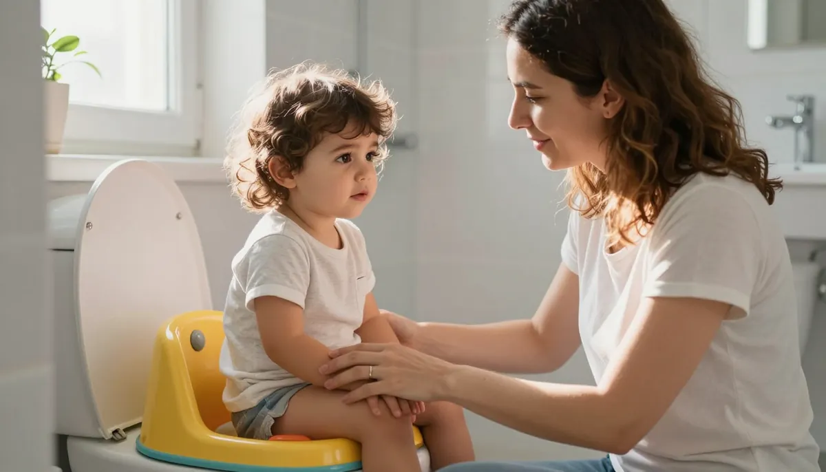 Tuvalet eğitimi yolculuğunda anne ve çocuk: güven, sabır ve doğru zamanlamanın hikayesi.